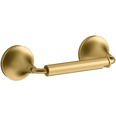 Kohler Tone Wall Mounted Pivoting Toilet Paper Holder Vibrant Brushed Moderne Brass