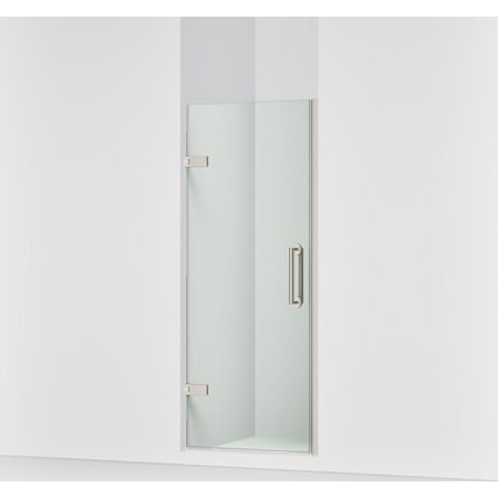 Kohler Components 71-5/8" High x 30-5/16" Wide Pivot Frameless Shower Door with Clear Glass Anodized Brushed Nickel