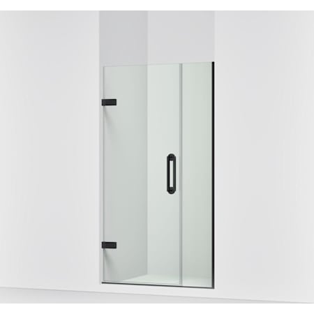 Kohler Components 71-9/16" High x 41-3/8" Wide Pivot Frameless Shower Door with Clear Glass Matte Black