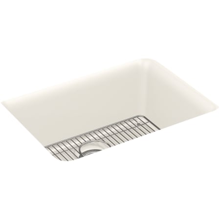 Kohler Cairn 24-1/2" Undermount Single Bowl Neoroc Composite Kitchen Sink with Bottom Sink Rack Matte Beige