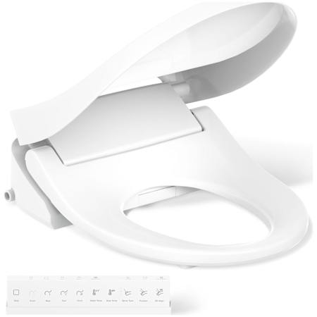 Kohler PureWash E815 Round Bidet Seat White