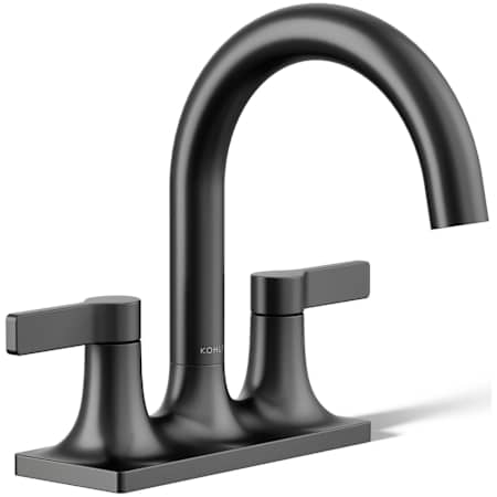 Kohler Venza 1.2 GPM Centerset Bathroom Faucet Matte Black