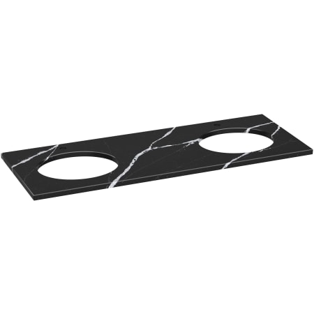 Kohler Silestone Quartz 61" Vanity Top with Double Oval Cutouts
 ET Marquina