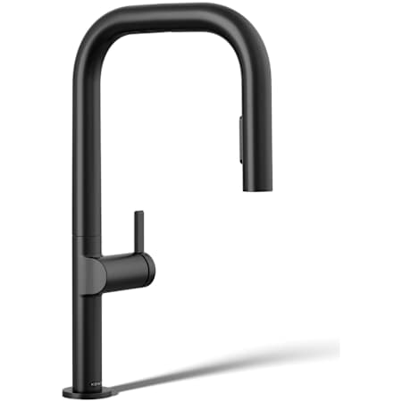 Kohler Components Touchless 1.5 GPM Single Hole Pre-Rinse Pull Down Kitchen Faucet Matte Black