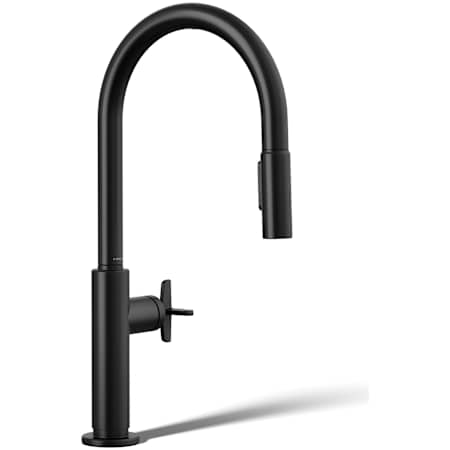 Kohler Billet Touchless 1.5 GPM Single Hole Pull Down Kitchen Faucet Matte Black
