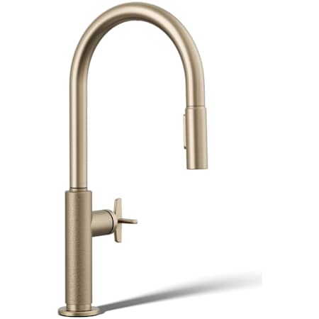 Kohler Billet Touchless 1.5 GPM Single Hole Pull Down Kitchen Faucet Vibrant Brushed Bronze