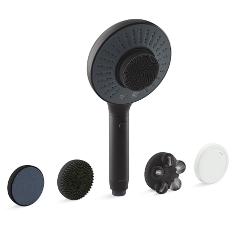 Kohler SpaViva 1.75 GPM Multi Function Hand Shower with Katalyst Air-Induction and MicroBubble Spray Technologies - Includes All-In-One Cleansing Device Matte Black