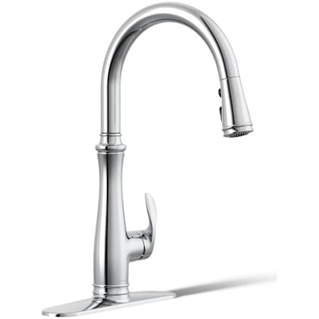 Kohler Bellera Touchless Pull-Down Kitchen Sink Faucet with Three-Function Sprayhead Polished Chrome