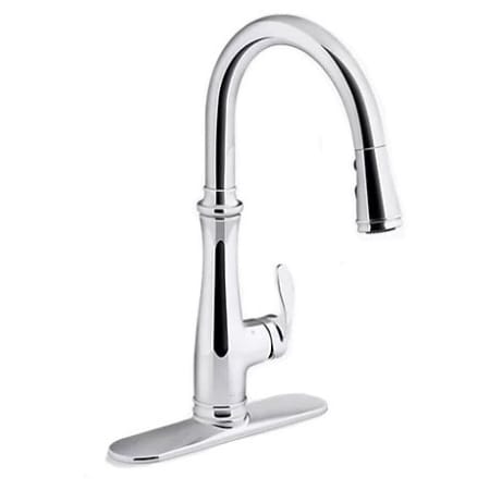 Kohler Bellera Touchless Pull-Down Kitchen Sink Faucet with Three-Function Sprayhead Polished Chrome