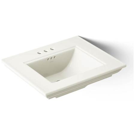 Kohler Memoirs Stately 24" Pedestal Bathroom Sink with 4" Centerset Faucet Holes Biscuit