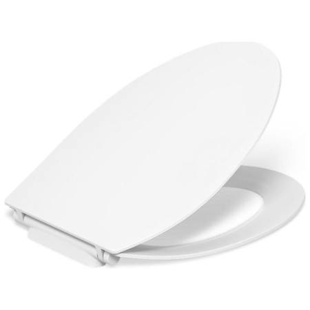 Kohler Carbyne Elongated Closed-Front Quiet-Close Toilet Seat White