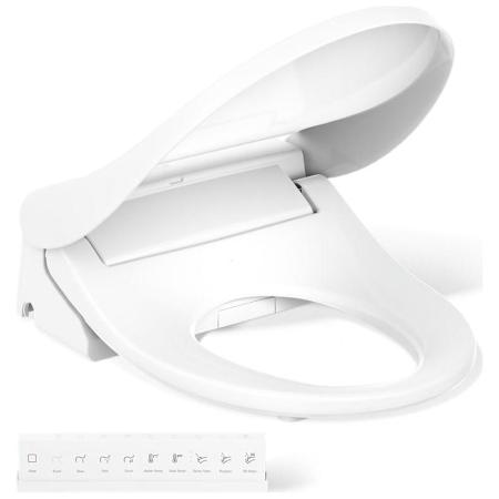 Kohler PureWash Round Bidet Seat White