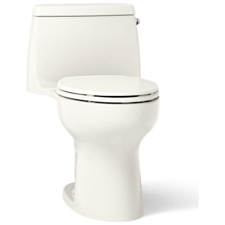 Kohler Santa Rosa One-piece Compact Elongated 1.28 GPF Toilet with Revolution 360 Swirl - Right Hand Flush Biscuit