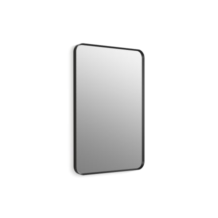 Kohler Essential 24" W x 36" H Transitional Rectangular Metal Framed Bathroom Wall Mirror Matte Black
