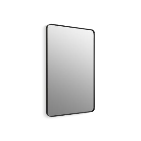 Kohler Essential 30" W x 45" H Transitional Rectangular Metal Framed Bathroom Wall Mirror Matte Black