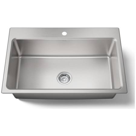 Kohler Prologue 33" x 22" Undermount or Drop In Stainless Steel Kitchen Sink Stainless Steel