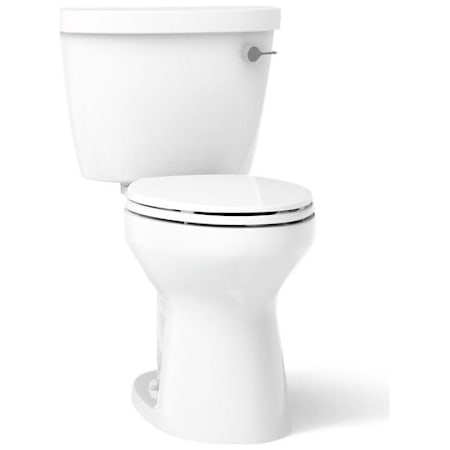 Kohler Cimarron 1.6 GPF Two Piece Elongated Chair Height Toilet with Right Hand Lever - Less Seat White