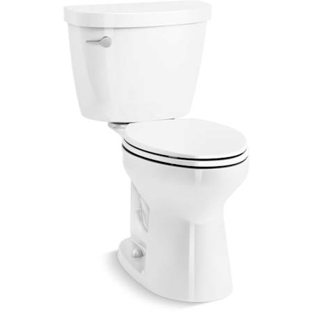 Kohler Cimarron 1.28 GPF Two Piece Elongated Toilet with Left Hand Lever - Seat Included White