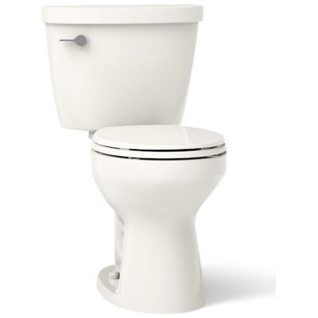 Kohler Cimarron 1.6 GPF Two Piece Round Chair Height Toilet with Left Hand Lever - Less Seat Biscuit
