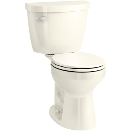 Kohler Cimarron 1.28 GPF Two-Piece Round-Front Comfort Height Toilet with Left Hand Trip Lever - Less Seat Biscuit
