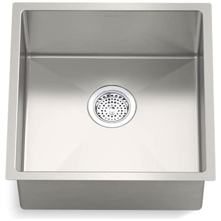Kohler Strive 18-5/16" Undermount Single Basin Stainless Steel Bar Sink with Basin Rack Stainless Steel
