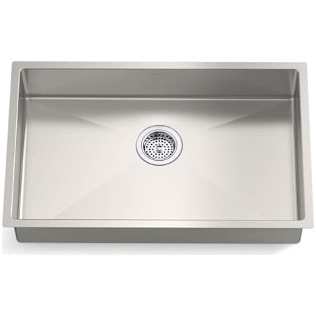 Kohler Strive 29" Undermount Single Basin Stainless Steel Kitchen Sink with Basin Rack Stainless Steel