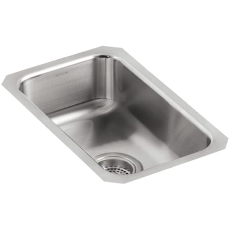 Kohler Undertone 11" Single Basin Under-Mount 18-Gauge Stainless Steel Kitchen Sink with SilentShield Stainless Steel