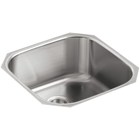 Kohler Undertone 20" Single Basin Under-Mount 18-Gauge Stainless Steel Kitchen Sink with SilentShield Stainless Steel