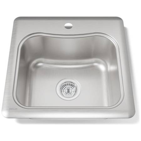 Kohler Single Basin Stainless Steel Bar Sink from the Staccato Series Stainless Steel