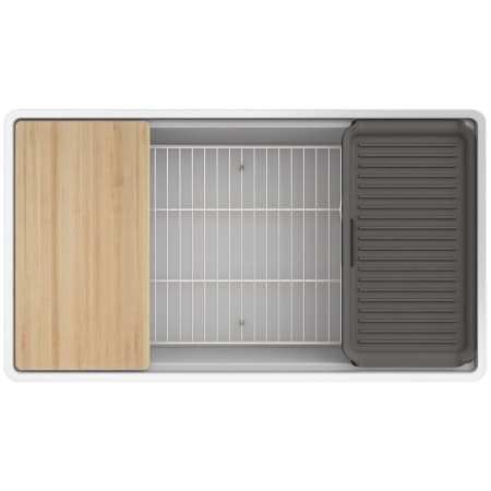 Kohler Billings 32-1/2" Undermount Single Basin Neoroc Granite Composite Workstation Kitchen Sink with Basin Rack, Colander, Cutting Board, and Soaking Bin Matte Grey