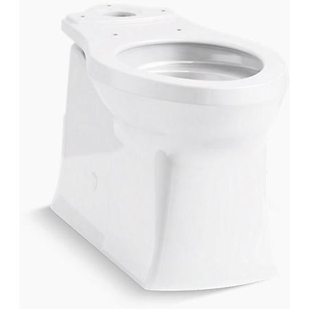 Kohler Corbelle Tall Elongated Toilet Bowl Only with Skirted Trapway White