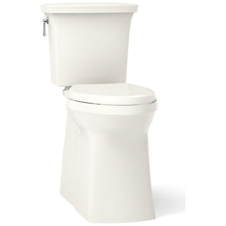 Kohler Corbelle Tall 1.28 GPF Two Piece Elongated Toilet With Left Hand Trip Lever and Skirted Trapway Biscuit