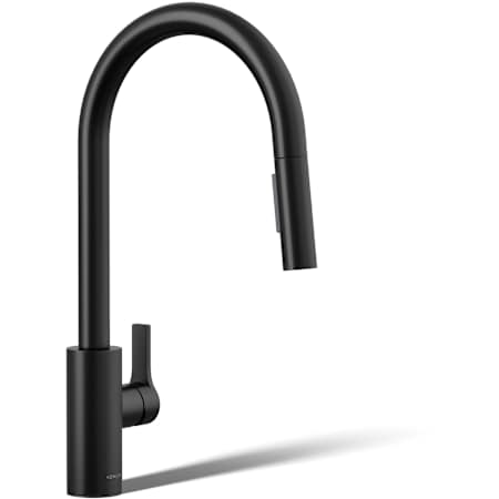 Kohler Elate 1.5 GPM Single Hole Pull Down Kitchen Faucet - Includes Escutcheon Matte Black