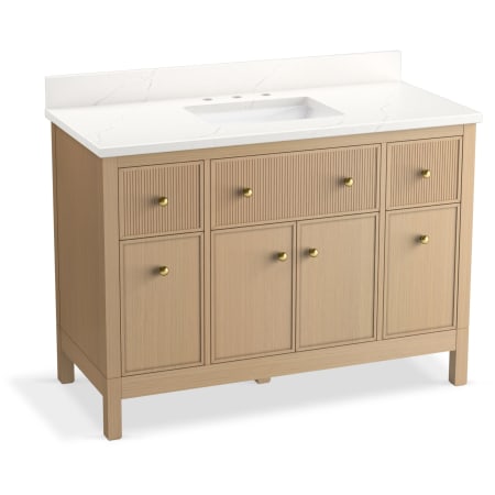 Kohler Malin by Studio McGee 49" Free Standing Single Basin Vanity Set with Cabinet and Quartz Vanity Top