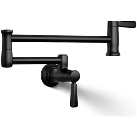Kohler Traditional Wall-Mount Pot Filler Faucet Matte Black