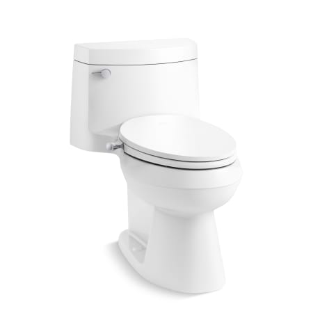 Kohler Cimarron One-Piece Elongated Toilet with Concealed Trapway - Includes PureWash M300 Elongated Manual Bidet Seat White