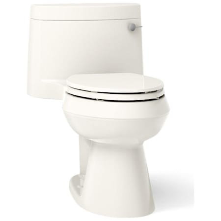 Kohler Cimarron 1.28 GPF Elongated One-Piece Comfort Height Toilet with Right Hand Trip Lever and AquaPiston Flush Technology - Seat Included Biscuit
