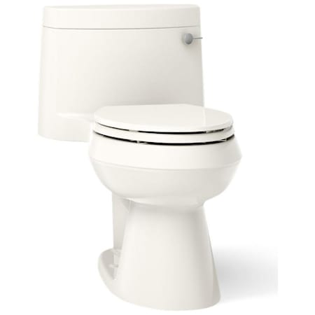 Kohler Cimarron 1.28 GPF Elongated One-Piece Comfort Height Toilet with Right Hand Trip Lever and AquaPiston Flush Technology - Seat Included Biscuit