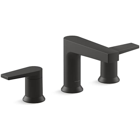 Kohler Taut 1.2 GPM Widespread Bathroom Sink Faucet Matte Black