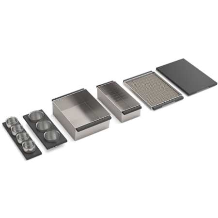 Kohler Synthos Six Piece Composite Accessory Set for Workstation Sink Stainless Steel