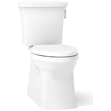 Kohler Corbelle 1.28 GPF Comfort Height Two-Piece Elongated Toilet with Revolution 360™ Flushing and Right-Hand Trip Lever White
