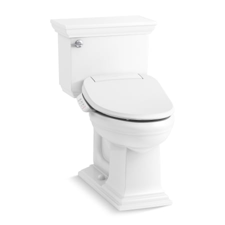 Kohler Memoirs Stately Two-Piece Comfort Height Elongated Toilet - Includes PureWash E525 Elongated Bidet Seat White