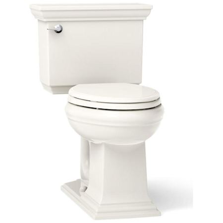 Kohler Memoirs Stately 1.28 GPF Two-Piece Elongated Comfort Height Toilet with AquaPiston Technology - Seat Not Included Biscuit