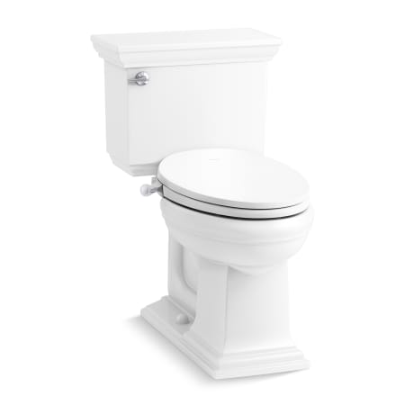Kohler Memoirs Stately Two-Piece Comfort Height Elongated Toilet - Includes PureWash M300 Elongated Manual Bidet Seat White