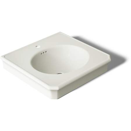 Kohler Claude 24-1/8" Oval Fireclay Console, Pedestal Bathroom Sink with Single Faucet Hole Dune