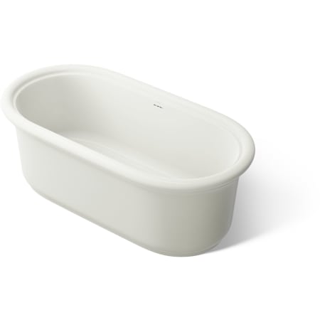 Kohler Claude 66" Free Standing Solid Surface Soaking Tub with Center Drain and Drain Assembly Dune