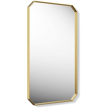 Kohler Claude by Studio McGee 24-3/8"W x 40-3/8"H Framed Wall Mounted Bathroom Mirror Vibrant Brushed Moderne Brass