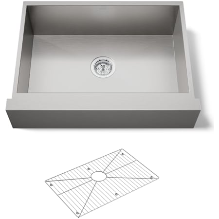 Kohler Vault 30" Single Basin Under-Mount 18-Gauge Stainless Steel Kitchen Sink with Self Trimming Stainless Steel
