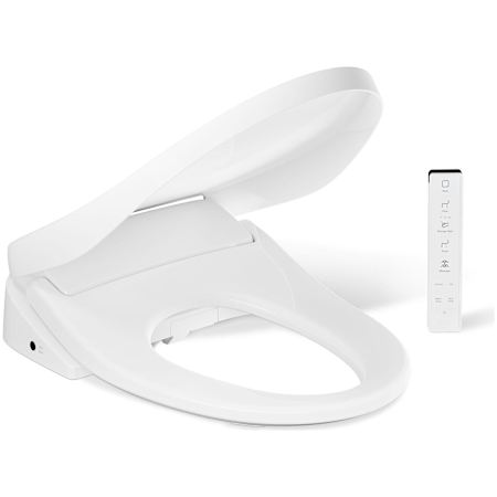 Kohler PureWash E835 Elongated Bidet Seat with Remote Control White