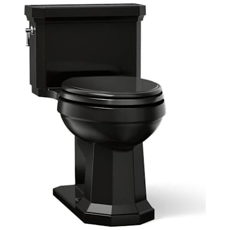 Kohler Kathryn 1.28 GPF One-Piece Elongated Comfort Height Toilet with AquaPiston Technology - Seat Included Black Black